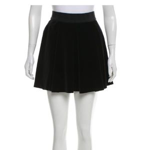 Alice and Olivia Velvet mini skirt